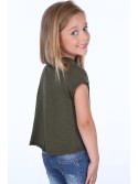 T-Shirt mit Khaki-Camouflage-Details NDZ8641 – Online-Shop – Boutique